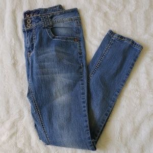 Stone Washed Skinny Jeans